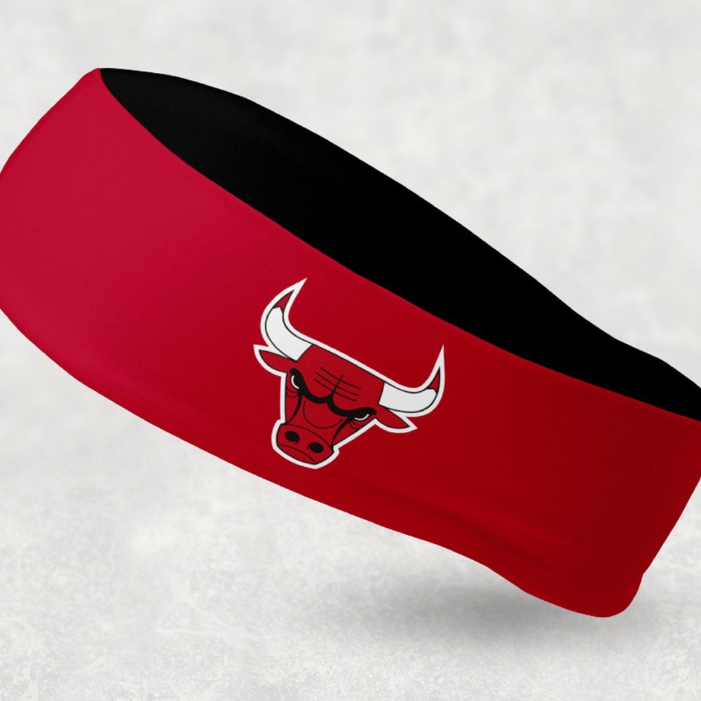 2 Pack - NEW - Reversible Chicago Bulls Headband